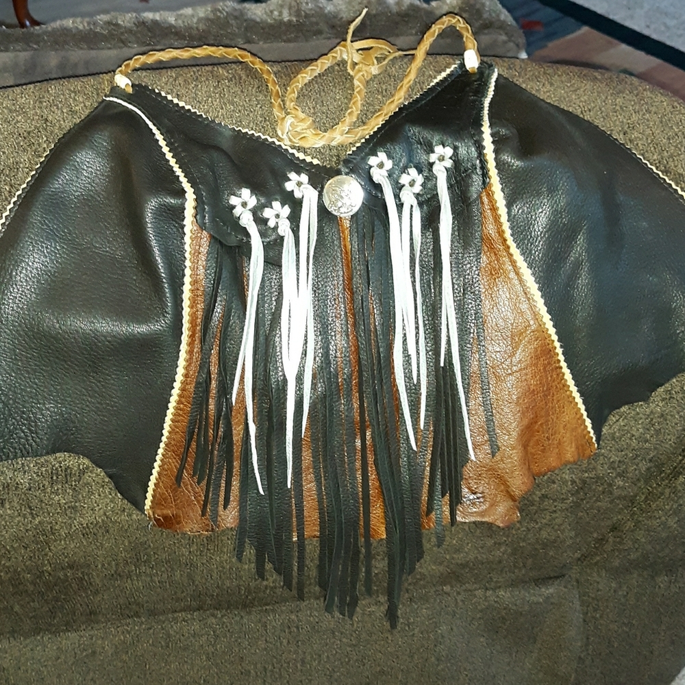 Women's Leather Halter Top